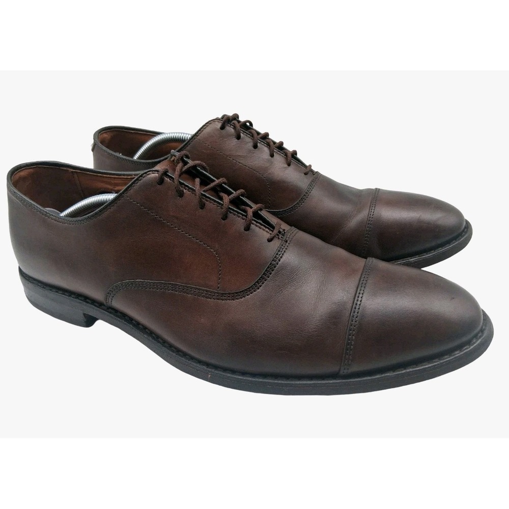 Allen Edmonds Park Avenue Shoes Mens Size 13 D Brown Leather Cap Toe Oxford